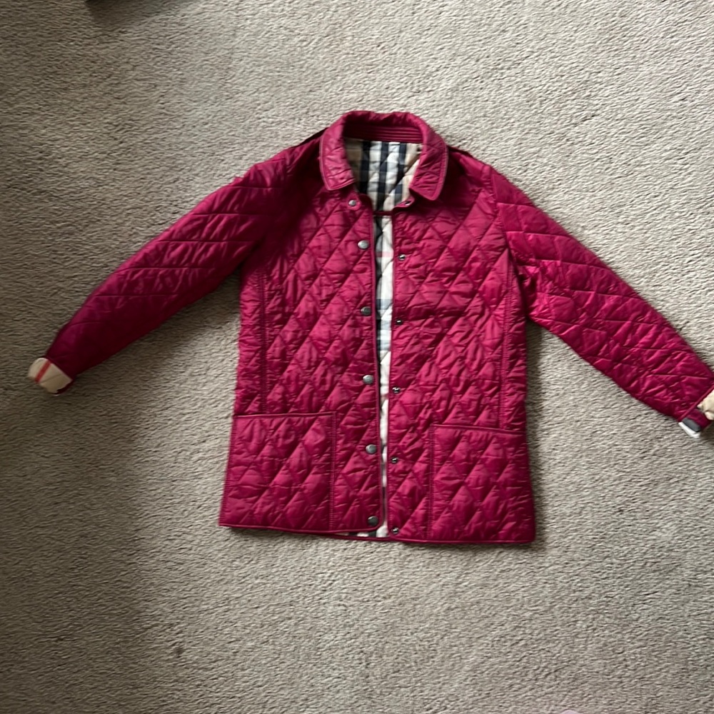 Girls’ Burberry Quilted Jacket size 14- fits like women’s xs